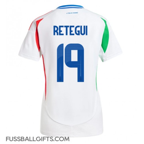 Italien Mateo Retegui #19 Fußballbekleidung Auswärtstrikot Damen EM 2024 Kurzarm